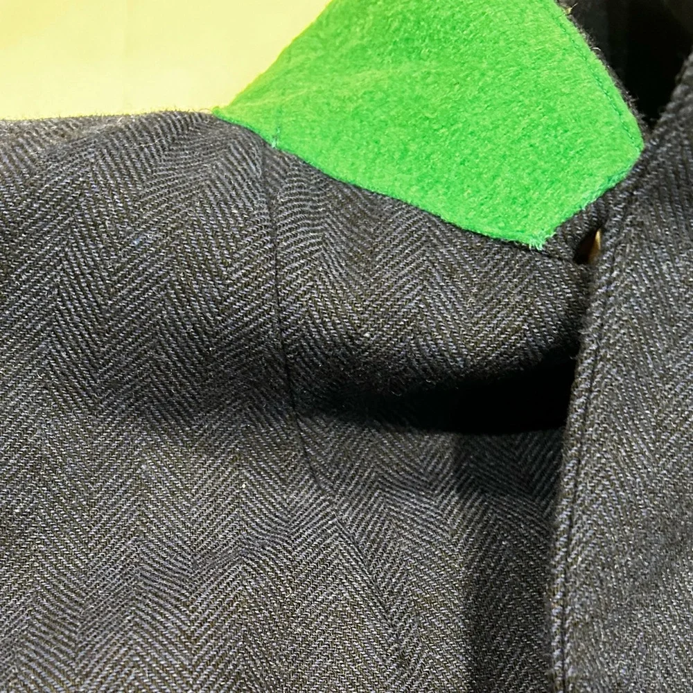 Smart Set Classic Single Breasted Wool/polyester Blend Herringbone Blazer Women - Picture 5 of 14